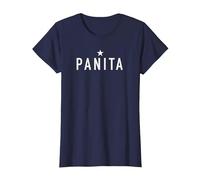 PANITA EXPRESIÓN Popular VENEZONALA, Palabras DE Caracas Camiseta, Mujer, Azul Marino, L