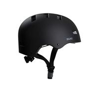 Pank Casco Patinete Eléctrico Adulto | Casco Bicicleta Adulto con Luz LED Trasera | Interior Desmontable y Lavable | Seguridad y Visibilidad Nocturna - Negro Urban M (55-58 cm)