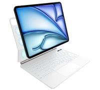 pankeybd Funda con teclado para iPad Air de 13 pulgadas (M3 2025 / M2 2024) y iPad Pro de 12.9 pulgadas (6ª, 5ª, 4ª, 3ª generación), retroiluminación de 7 colores, trackpad multitáctil, diseño