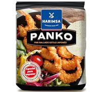 Panko HARIMSA. Panko japonés tradicional que aporta textura ligera y crujiente. Contiene únicamente harina de trigo, agua, levadura y sal, lo que le confiere unas características únicas.