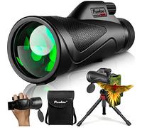 Pankoo Monocular 12x60 Alta Potencia con Trípode, Adaptadores Portátiles y Soporte para Smartphone - Observación para Adultos con Prismas BAK4 y Lentes FMC de Alta Definición