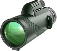 Pankoo Monoculares HD para Adultos Pankoo Potente Bak4 Monocular de Caza para observación de Aves, Estrellas, Juegos Deportivos, Regalos para Adultos con diseño Resistente al Agua y a los Golpes