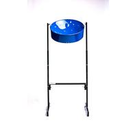 Panland Mini bandeja de acero tenor (tambor de acero) auténtico paso intermedio a sartén tenor completo (17 notas, escala cromática (C5-E6) - Azul