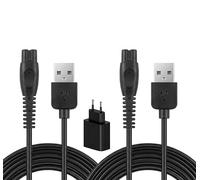 Panlouting 2 Pack | Cable Cargador USB Repuesto 1 Metro para Philips Sonicare Power Flosser 3000 HX3826 HX3826/21 HX3826/23 HX3826/24 Irrigador Dental | Con Adaptador de Corriente