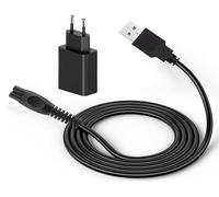 Panlouting Reemplazo Cable Cargador USB 5V con Adaptador de Corriente para Afeitadoras Eléctricas Philips QP2724, QP2834, OneBlade Pro 360
