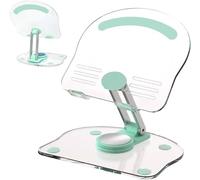 Panlouting Soporte para Tableta y Celulares Giratorio 360° | Acrílico | Plegable y Regulable en Altura | Resistente a Rayones | Compatible con iPhone, iPad Air/Mini/Pro, Galaxy Tab, Surface Go