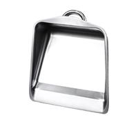 Panna di polvere di metallo, 3,94 pollici padella di polvere pesante - Panna portátil pesante con impugnatura con manico, Strumento di pulizia della casa spazzatura en metal portátil per campeggio