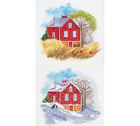 PANNA Embroidery Kits Kit de Punto de Cruz, Algodón, Multicolor, 39x18cm