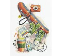 PANNA Embroidery Kits Kit de Punto de Cruz, Multicolor, 23.5x31,5cm