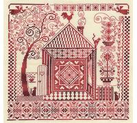 PANNA - kit de punto de cruz contada - Casa y hogar - SO-0886 - Manualidades adultos - tela Aida - 30 x 30 cm - Kit bordado