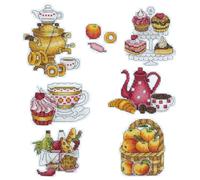 PANNA Kit de Punto de Cruz, imanes, Multicolor, 20 x 28 cm