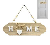 Panneau de Bienvenue pour Porte d'Entrée | Enseigne Ovale en Bois avec Lettrage | Décoration Murale Style Ferme | pour Lieu de Travail, Café, Appartement, Maison Accueil Chaleureux et Authentique