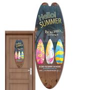 Panneau mural de planche de surf- décor de planche de surf d'été, Décoration murale en bois, pièce maîtress | ornement d'été,Accessoire de sur le thème de la plage pour