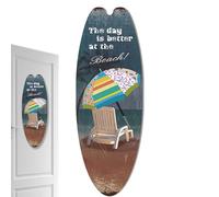 Panneau mural de planche de surf- décor de planche de surf d'été, Décoration murale en bois, pièce maîtress | ornement d'été,Accessoire de sur le thème de la plage pour