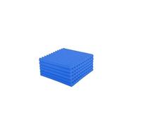 Pannelli fonoassorbenti 100Pcs Studio Acoustic Foam Panel Soundproof Wall Noise Protective Sound Absorption Treatment Room 30x30x2.5cm(Blue)