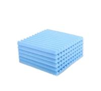 Pannelli fonoassorbenti 100Pcs Studio Acoustic Foam Panel Soundproof Wall Noise Protective Sound Absorption Treatment Room 30x30x2.5cm(Blue1)