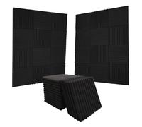 Pannelli fonoassorbenti 10Pcs Soundproofing Foam Acoustic Sound Insulation Soundproof Studio Wedge Tiles Proof Wall Panels 300x300x25mm