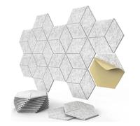 Pannelli fonoassorbenti 12Pack Self-adhesive Acoustic Panel Y-Lined Sound Proof Wall Panels for Home Offices Studio 30x26x0.9cm(Sliver grey)