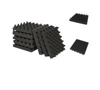 Pannelli fonoassorbenti 12pcs Acoustic Foam Panels Sound Absorbing Studio Soundproofing Insulation Absorption Treatment Wall 25x25x5cm