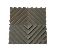 Pannelli fonoassorbenti 12PCS Studio Acoustic Foam Sound Insulation Treatment Panels KTV Room Wall Soundproof Pad 300x300x25mm(Grey)