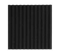 Pannelli fonoassorbenti 24pcs Acoustic Foam Studio Sound Proofing Protective Sponge Absorption Wedge Tiles Soundproof Wall Panel 30x30x2.5cm(Black,Normal Density)