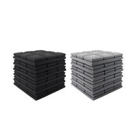 Pannelli fonoassorbenti 6/12/24Pcs Sound Proof Foam Panels Acoustic High Density Soundproof Wall for Home Studio(GRAY,24pcs)