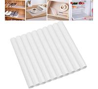 Panngu 10 Piezas Alfombrillas de Refrigerador, Multifuncional Bases Antideslizantes EVA, para de refrigerador, Manualidades, Armarios, Alfombrillas de Mesa y cajones.(45 * 29 cm, Blanco Transparente)