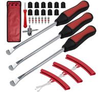 Panngu Herramienta de montaje de neumáticos para moto, bicicleta y scooter con desmontador de neumáticos portátil, color rojo