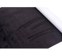 Panngu Lámina de autoadhesiva de color negro, tejido de microfibra elástico, lámina de terciopelo imitación para interior de la cabina de coche, cajón, marco de fotos (42cm x 150cm)