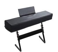 Paño Antipolvo Grueso para Piano Eléctrico Digital de 88 Teclas Negro Funda Piano Cubierta Antipolvo para Teclado Piano con Soporte Partitura, Black
