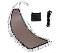 Paño de asiento de repuesto para silla columpio, diseño moderno para espacios interiores y exteriores (café A)
