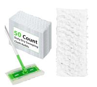 Paño de barrido seco para trapeador Swiffer, Sweeper Pet Heavy Duty Dry Pads Recambios para superficies para barrido y limpieza de pisos, 50 unidades