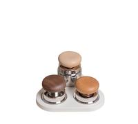 Paño De Café En Polvo, Compatible Con TIMEMORE, Juego De Prensa De Polvo For Máquina De Café Italiana Serie Mushroom, Martillo For Polvo Hengli.(Raw Wood Set)