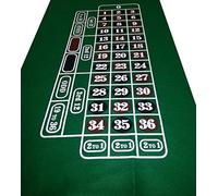 Paño de casino de ruleta verde oscuro - Diseño - Baize