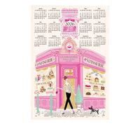 Paño de cocina cara de pastelería calendario 2026 Winkler 48x72 cm