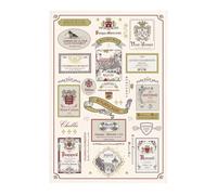 Paño de cocina - multi etiquettes bourgogne Winkler 48x72 cm