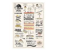 Paño de cocina - Postres franceses Winkler 48x72 cm