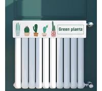 Paño de cubierta antipolvo para radiadores verticales, proporcionando protección contra el polvo y el humo con tela de franela suave y patrones florales artísticos (160 cm)