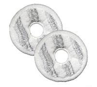Paño de fregona de repuesto para ECOVACS para Deebot para T10 TURBO X1 y X1 TURBO, 2 almohadillas de microfibra para mantener suelos limpios (blanco)