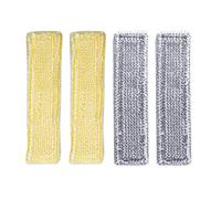 Paño De Fregona Lavable For Aspiradora De Ventanas, Repuestos, Trapos For Limpiar Vidrios, Tira De Goma, Limpiador De Ventanas, Compatible Con Karcher, WV2 Y WV5(2pcs gray and 2pcs yellow mops)