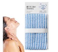 Paño de lavado de baño, toalla de exfoliación corporal, arandela de fregado trasera de 9,4 x 40,5 pulgadas, toalla de ducha larga, piel más lisa, de tocador de belleza reutilizable para un usag