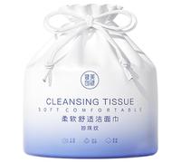 Paño de lavado facial, pañuelos y secos, Toallas de limpieza en rollo facial, Toallas de secado para la cara, toallas gruesas húmedas y secas para mujer, a