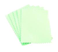 Paño de Limpieza de Joyas 50 Uds. Paño for pulir plata paños de limpieza de Color reutilizables de doble cara for collares anillos herramientas de joyería suministros de limpieza(Green 6x8cm)