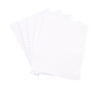 Paño de Limpieza de Joyería 50 Uds. Paño for pulir plata paños de limpieza Color reutilizables doble cara for collares anillos herramientas joyería suministros(White 6x8cm)