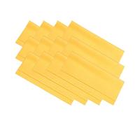 Paño de limpieza de microfibra para lentes de 6 x 6 pulgadas, paquete de 12 paños de limpieza de gamuza suave para lentes de cámara, pantallas de lentes en bolsa de vinilo individual, color amarillo