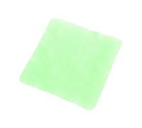 Paño de limpieza de microfibra portátil de color sólido, almohadilla de estropajo suave para lentes de pantalla de teléfono (verde)