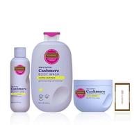 Paño de limpieza incluido con E.O.S Vanilla Cashmere Body Care Trio - Body Wash, Whipped Oil Body Butter & Body Oil - by Luxpaks