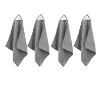 Paño de limpieza magnético, 4 borradores secos de microfibra para pizarras blancas, borrador de tela de microfibra reutilizable para aula, oficina en casa, 10 x 10 pulgadas (gris)