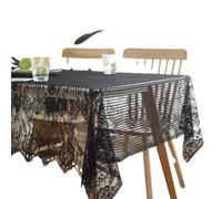 paño de Mesa al Aire Libre, Cubierta de Mesa Bordada Rectangular Encaje Blanco, decoración for Fiesta Boda, Varios tamaños(White,35x145cm(14x57inch))