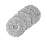 Paño de microfibra de alto rendimiento compatible con Conga 10090 Ai Spin Evolution Ultra Power Home For Revolution Lifestyle almohadilla de limpieza gris, paquete de 10 (4 unidades)